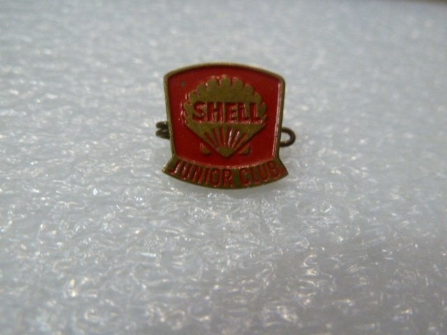 Vintage Shell Junior Club Speldje, Verzamelen, Ophalen of Verzenden, Gebruikt, Merk, Speldje of Pin
