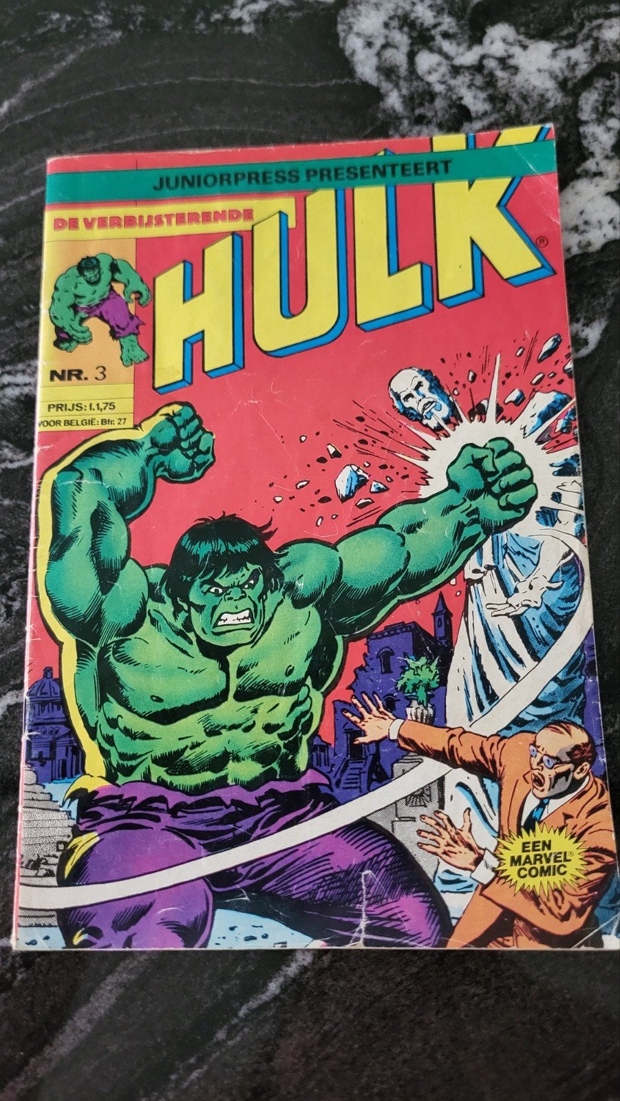 De Verbijsterende Hulk Nr. 3 - Juniorpress Stripboek, Eén stripboek, Ophalen of Verzenden, Gelezen, Stan Lee