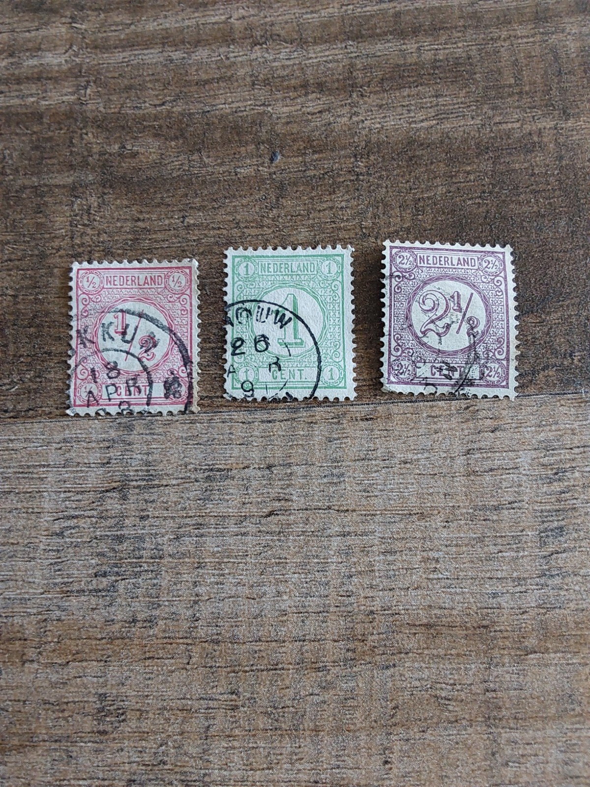 nvph 30+31+33 Cijfer.  Drukwerkzegel 1876-1894 ( gest), Ophalen of Verzenden