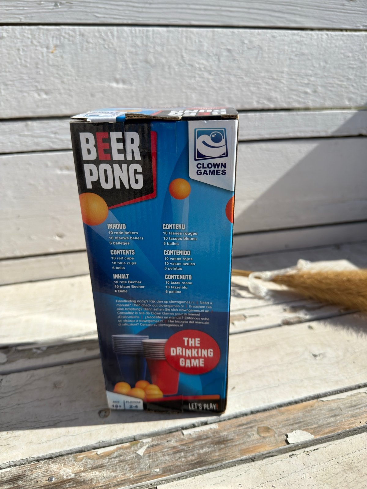 Beer Pong Set - Clown Games, Drie of vier spelers, Ophalen of Verzenden, Nieuw