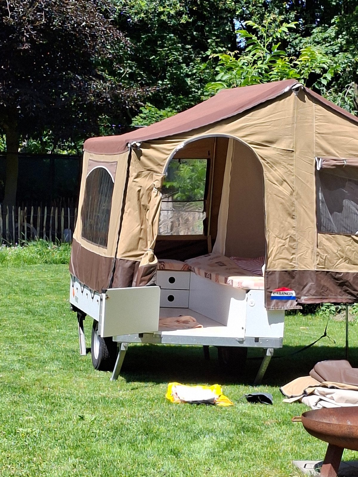Cabanon Venus vouwwagen voor 2 personen, Caravans en Kamperen, Vouwwagens, Ophalen