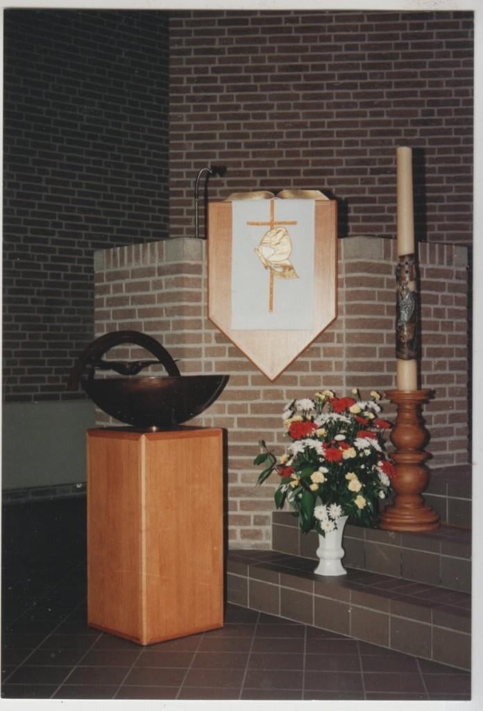 Almere Oecum.Kerkencentrum Preekstoel De Lichtboog FOTO 1995, Verzenden, 1980 tot heden, Ongelopen, Flevoland