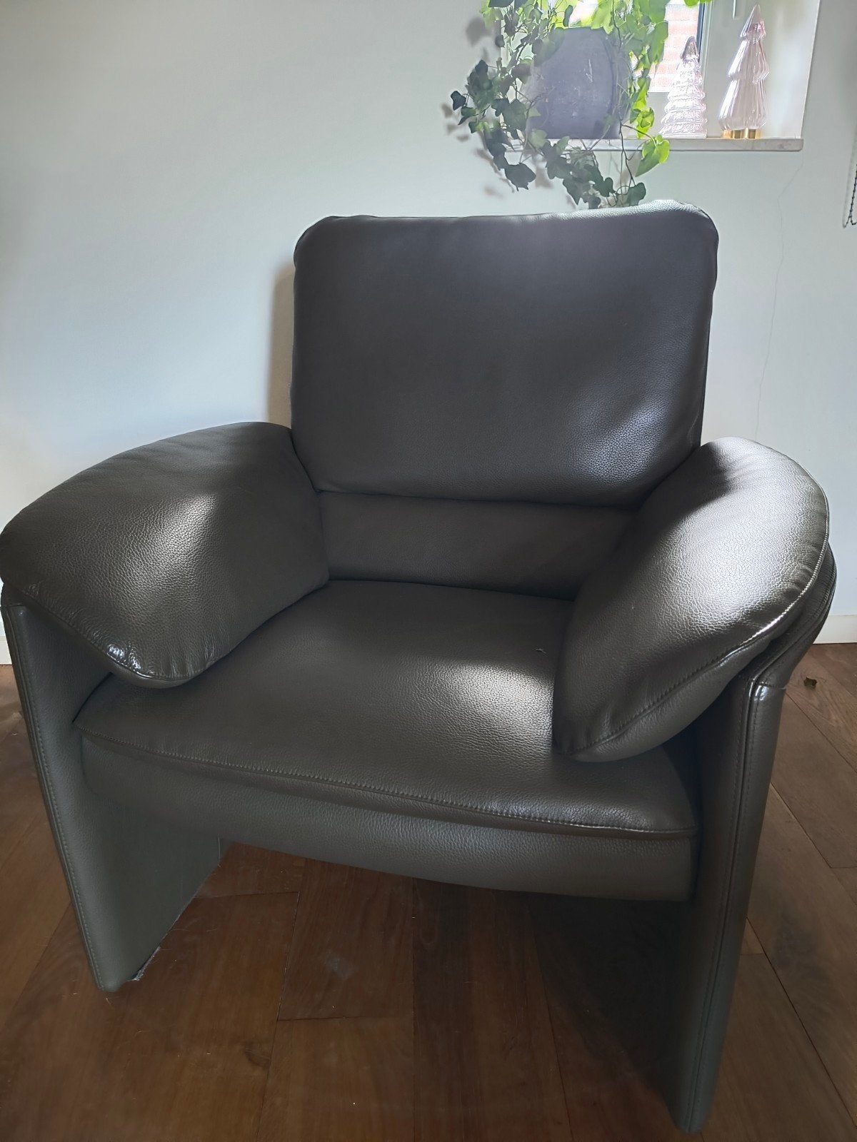 Fauteuil Leolux Catalpa (hoog model) leder, Ophalen, Zo goed als nieuw, 75 tot 100 cm, 50 tot 75 cm