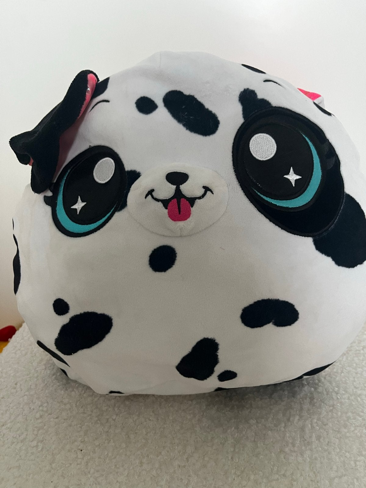 Schattige Dalmatiër Knuffel - Zwart-wit met grote ogen, Kinderen en Baby's, Speelgoed | Knuffels en Pluche, Zo goed als nieuw