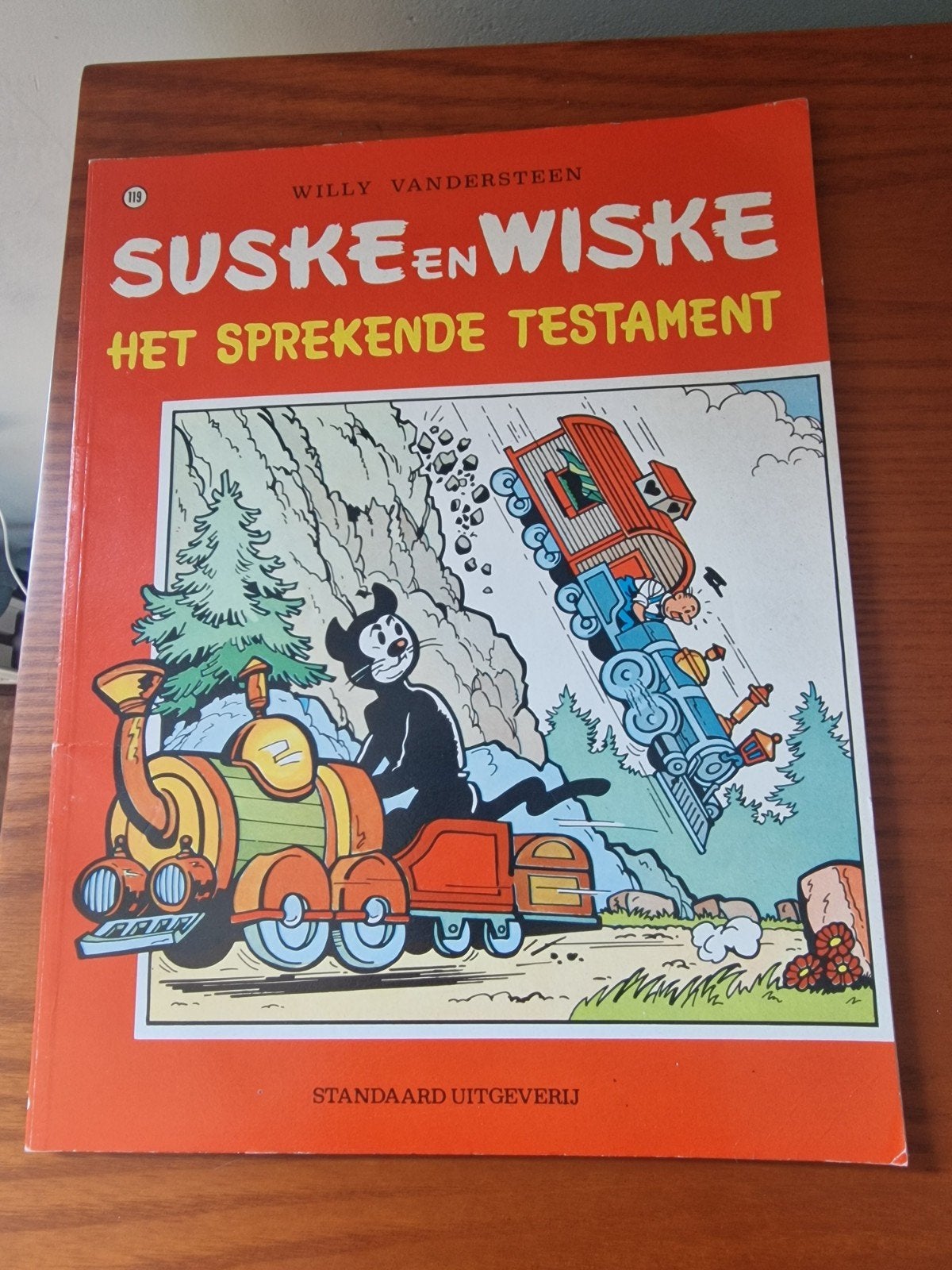 Suske en Wiske: Het Sprekende Testament (nr. 119), Eén stripboek, Ophalen of Verzenden, Gelezen, Willy Vandersteen