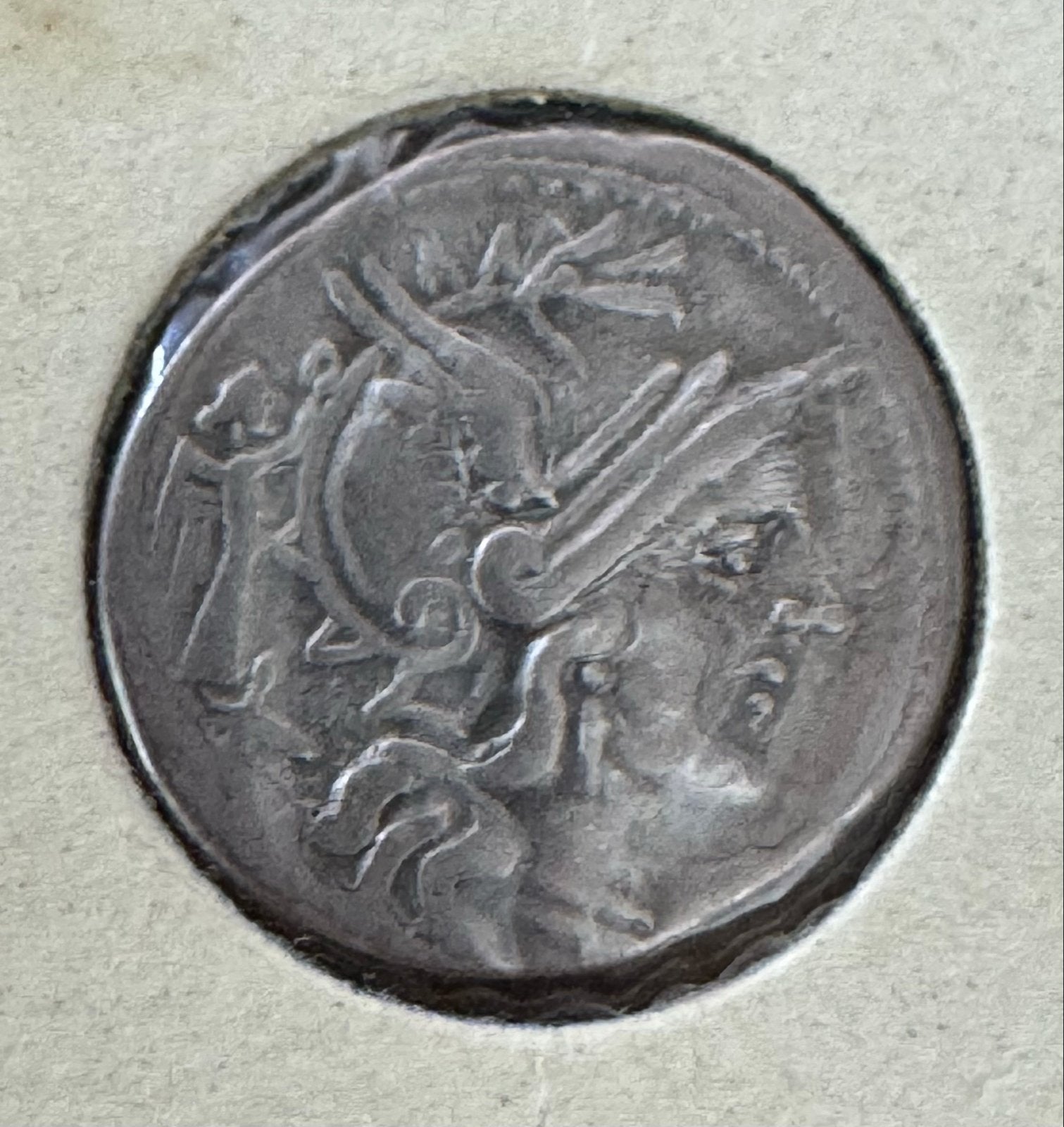 Zilveren Denarius Romeinse Republiek C. Terentius Lucanus, Ophalen of Verzenden, Losse munt, Zilver