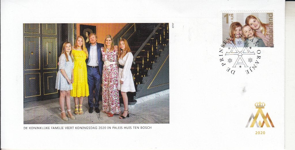 Envelop 2020 met Koninklijke Familie Koningsdag, Ophalen of Verzenden, Envelop