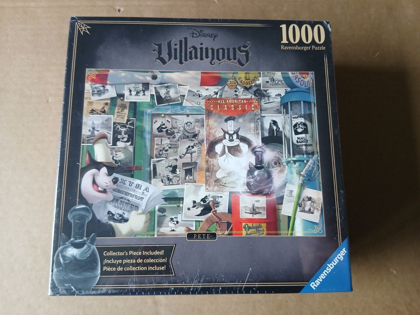 Disney Villainous Pete Ravensburger Puzzel 1000 st NIEUW, Ophalen of Verzenden, 500 t/m 1500 stukjes, Nieuw, Legpuzzel
