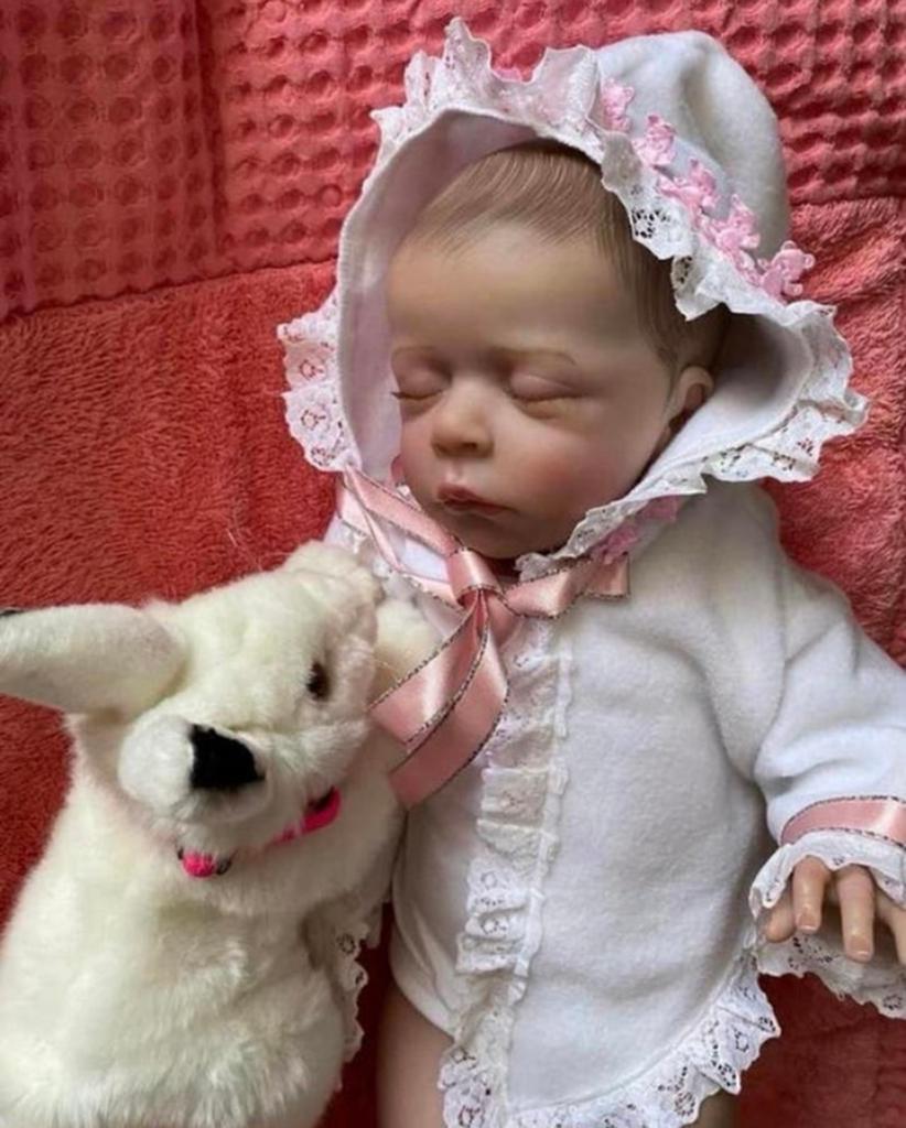 Reborn baby meisje, Verzenden, Zo goed als nieuw, Pop, Levensecht of Reborn