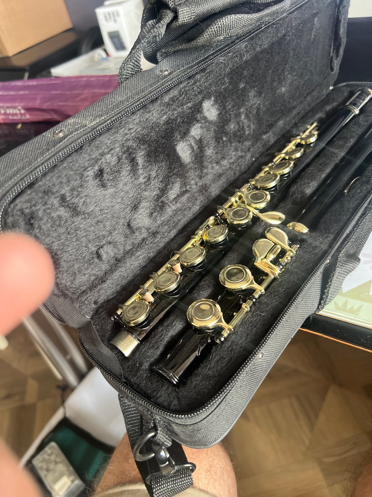 Jollysun Piccolo met koffer - Zo goed als nieuw, Muziek en Instrumenten, Blaasinstrumenten | Dwarsfluiten en Piccolo's, Ophalen of Verzenden