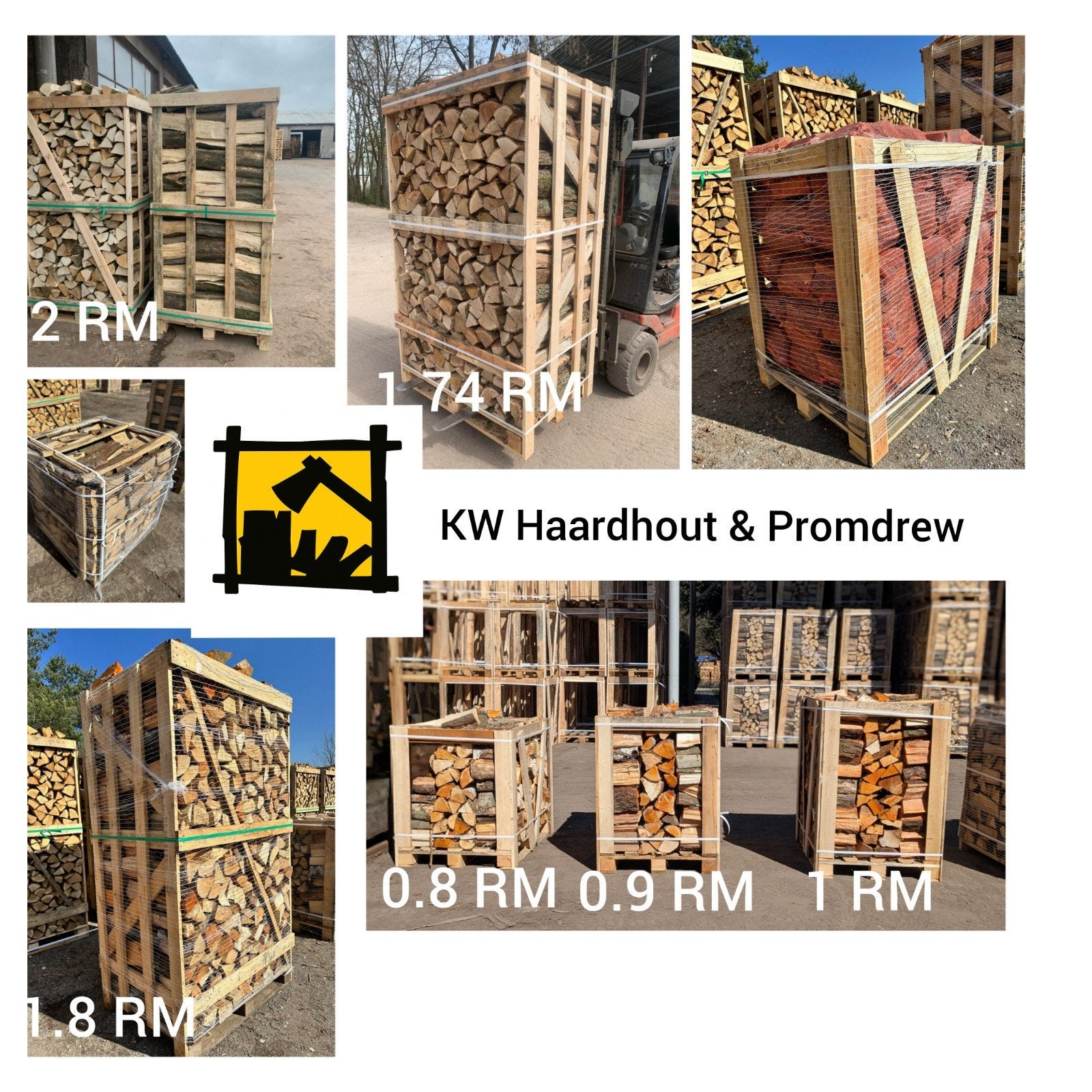 Netto RM | Ovengedroogd eiken, beuken & mix hardhout | B2B, 6 m³ of meer, Ophalen of Verzenden, Eikenhout
