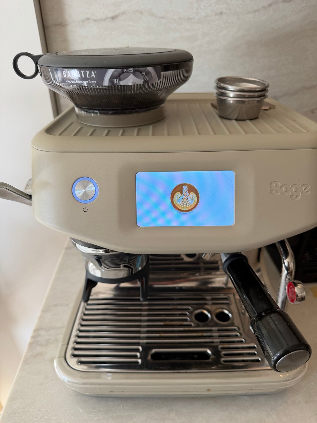 Splinter nieuwe Sage Barista Touch Impress (incl. bon), Witgoed en Apparatuur, Koffiezetapparaten, Ophalen of Verzenden, Zo goed als nieuw