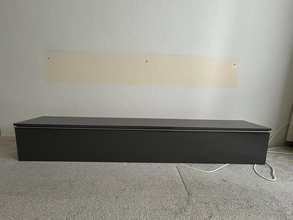IKEA hangkast donkergrijs 180x25x27.5 cm, Ophalen of Verzenden, Gebruikt