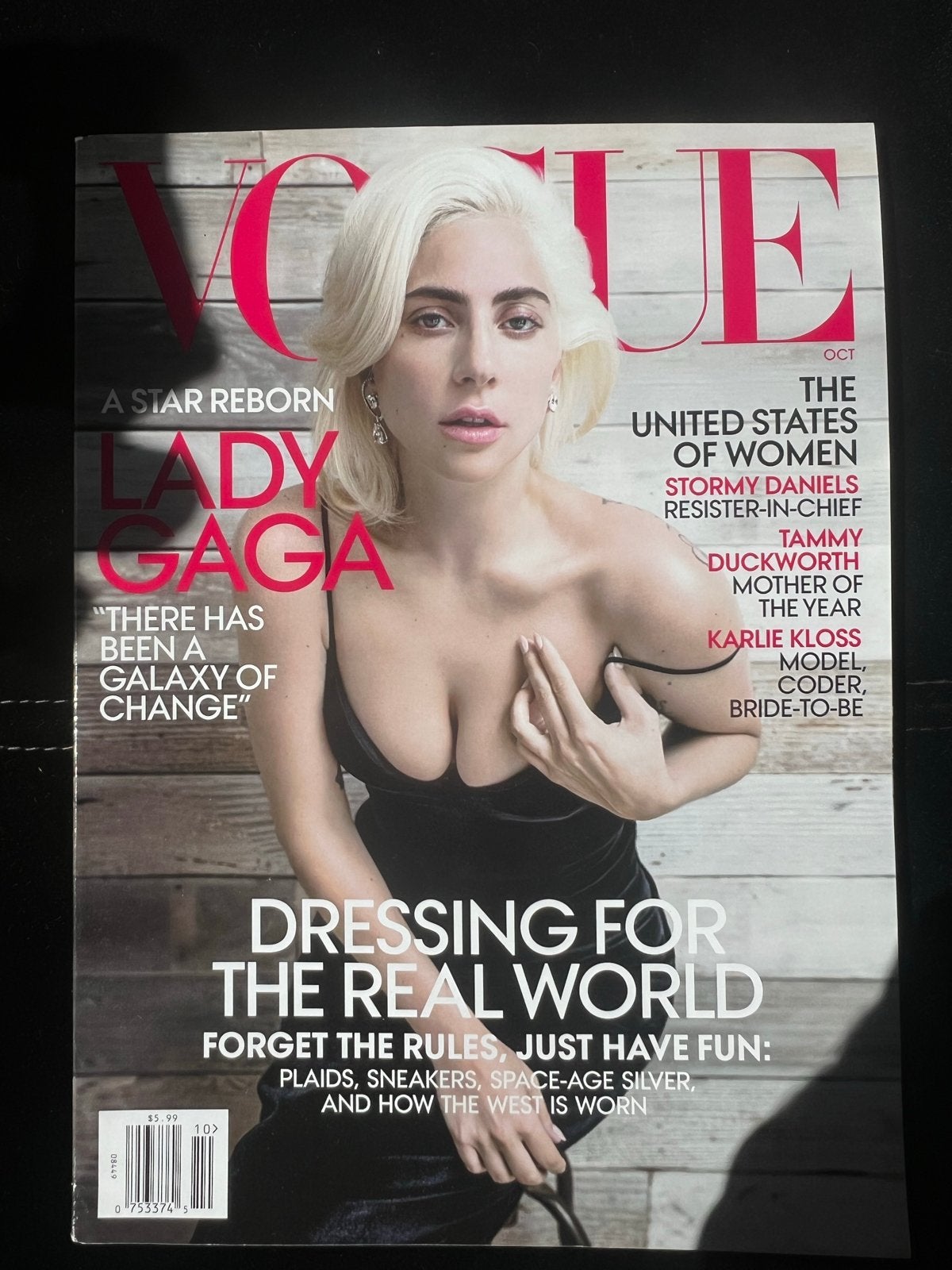 American Vogue Oktober 2018 - Lady Gaga Cover, Boeken, Ophalen of Verzenden, Gelezen, Damesbladen