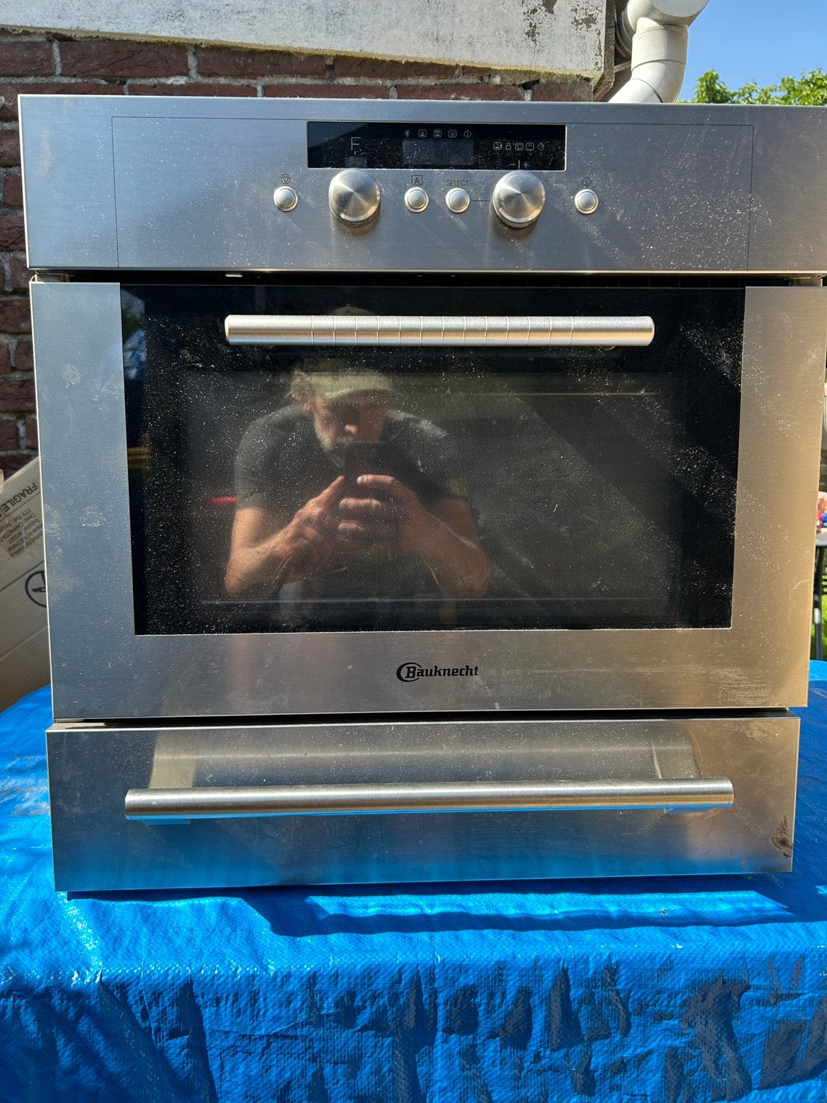 Bauknecht Combi-Oven / Combimagnetron + Bijpassende Lade RVS, Ophalen, Gebruikt