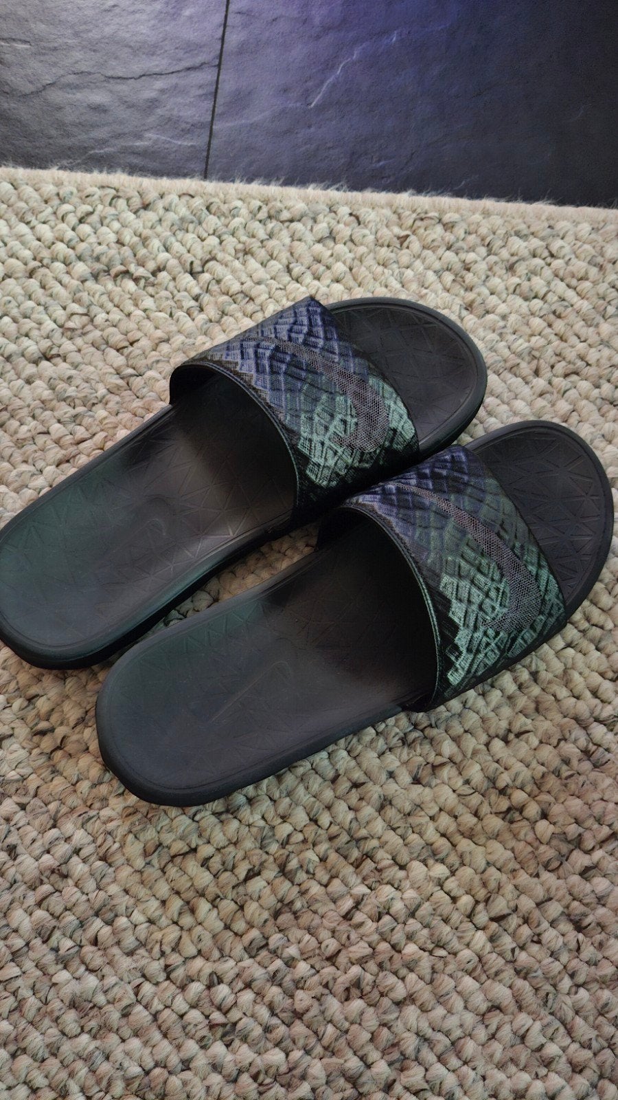 Nike Badslippers Benassi Solarsoft Slide 2 Zwart/Grijs, Ophalen, Overige maten, Zwart