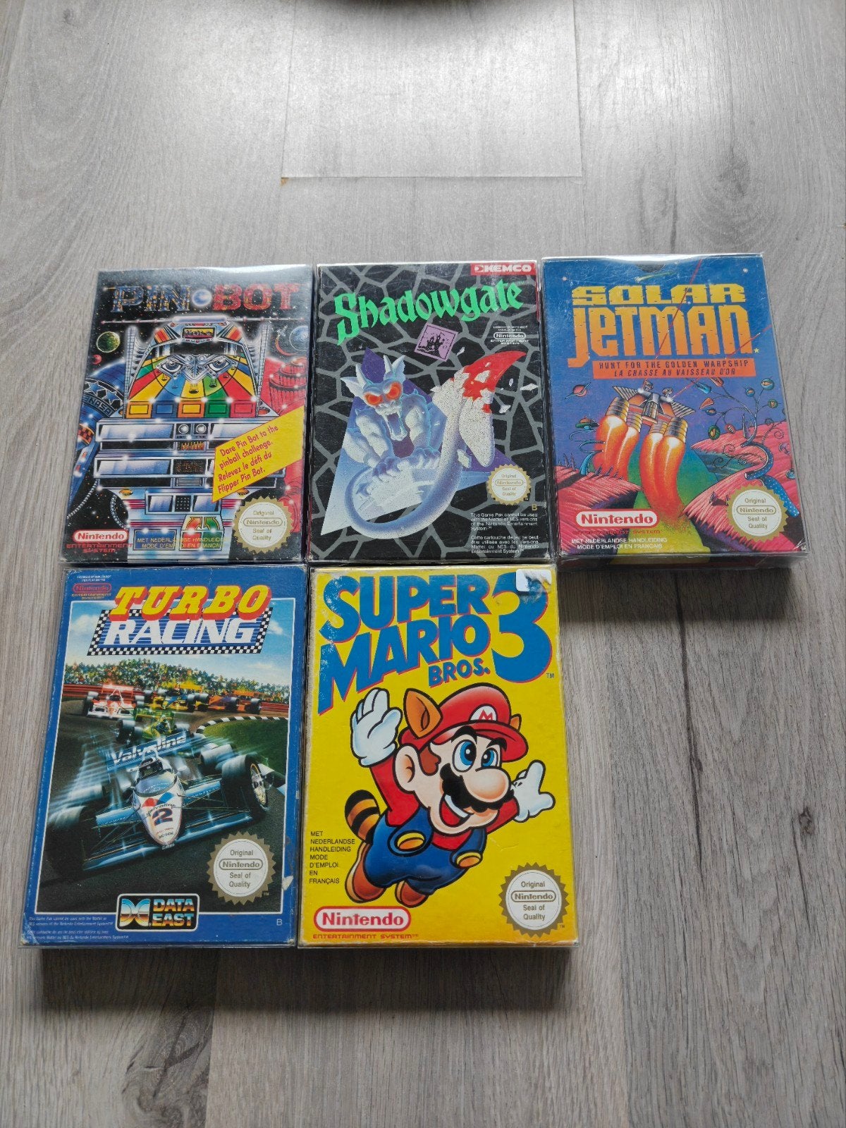 NES Games Collectie: Super Mario 3, Solar Jetman, Shadowgate, Gebruikt, 1 speler, Ophalen of Verzenden, Vanaf 3 jaar