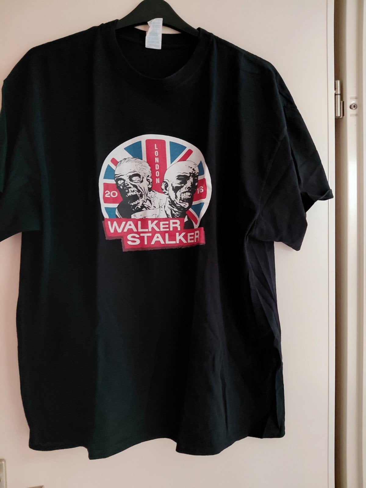 T-Shirt Walker Stalker Con 2016 london maat XXL gedragen, Meerkleurig, Maat 46/48 (XL) of groter, Ophalen of Verzenden, Korte mouw