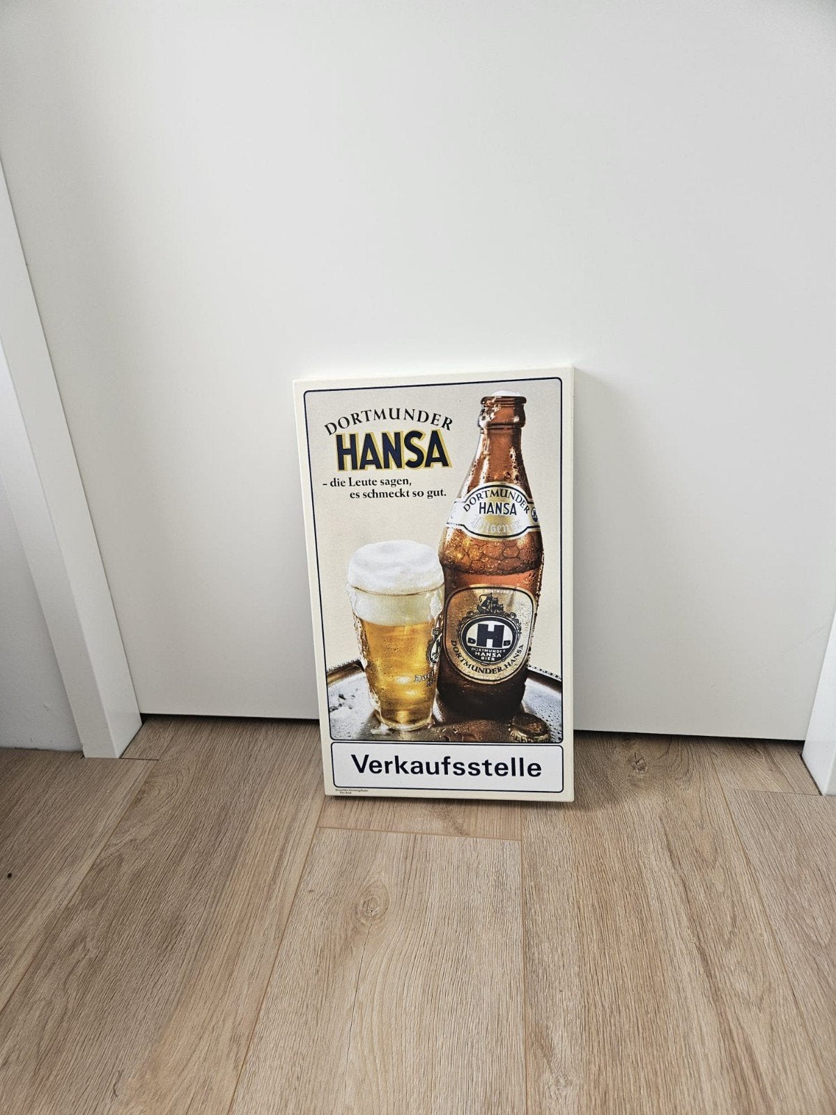 emaille bord dortmunder bier, Ophalen of Verzenden, Zo goed als nieuw, Reclamebord