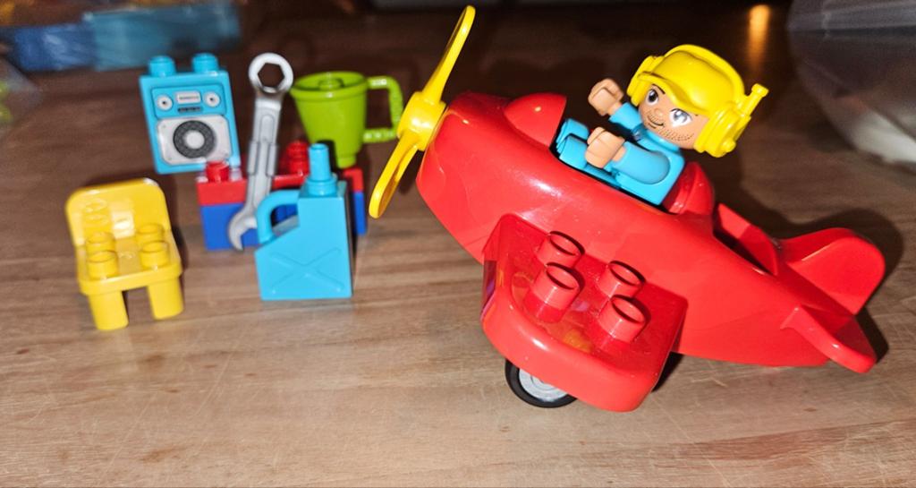 Duplo 10908 Vliegtuig, Ophalen of Verzenden, Zo goed als nieuw, Duplo