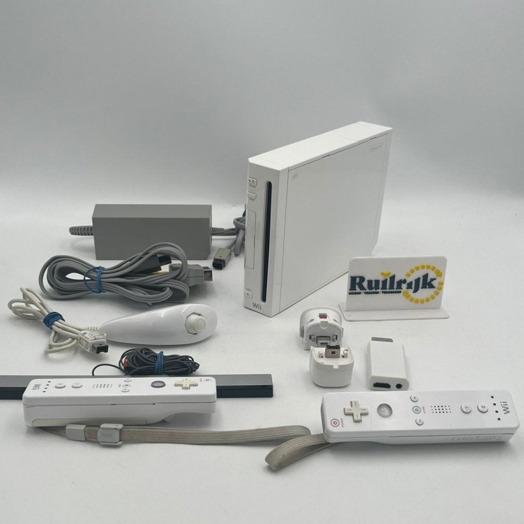 Nintendo Wii game console inc 2 controllers - Complete set, Ruilrijk, Zo goed als nieuw, Info@ruilrijk.nl, Neerstraat 60, 6041 KD Roermond
