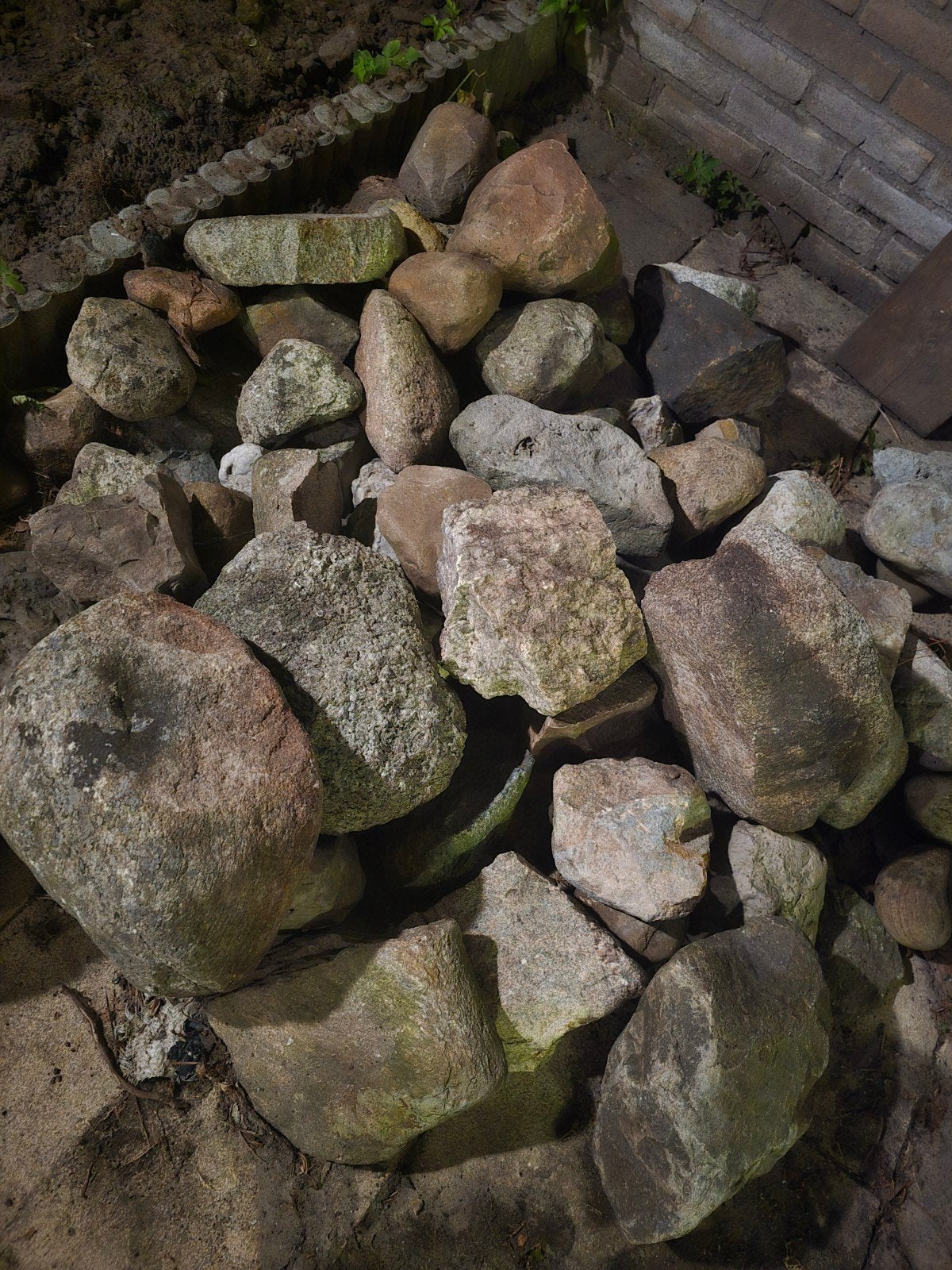 Partij keien voor vijver of tuin, diverse formaten, Tuin en Terras, Grind, Keien en Split, Ophalen, Overige materialen, Gebruikt