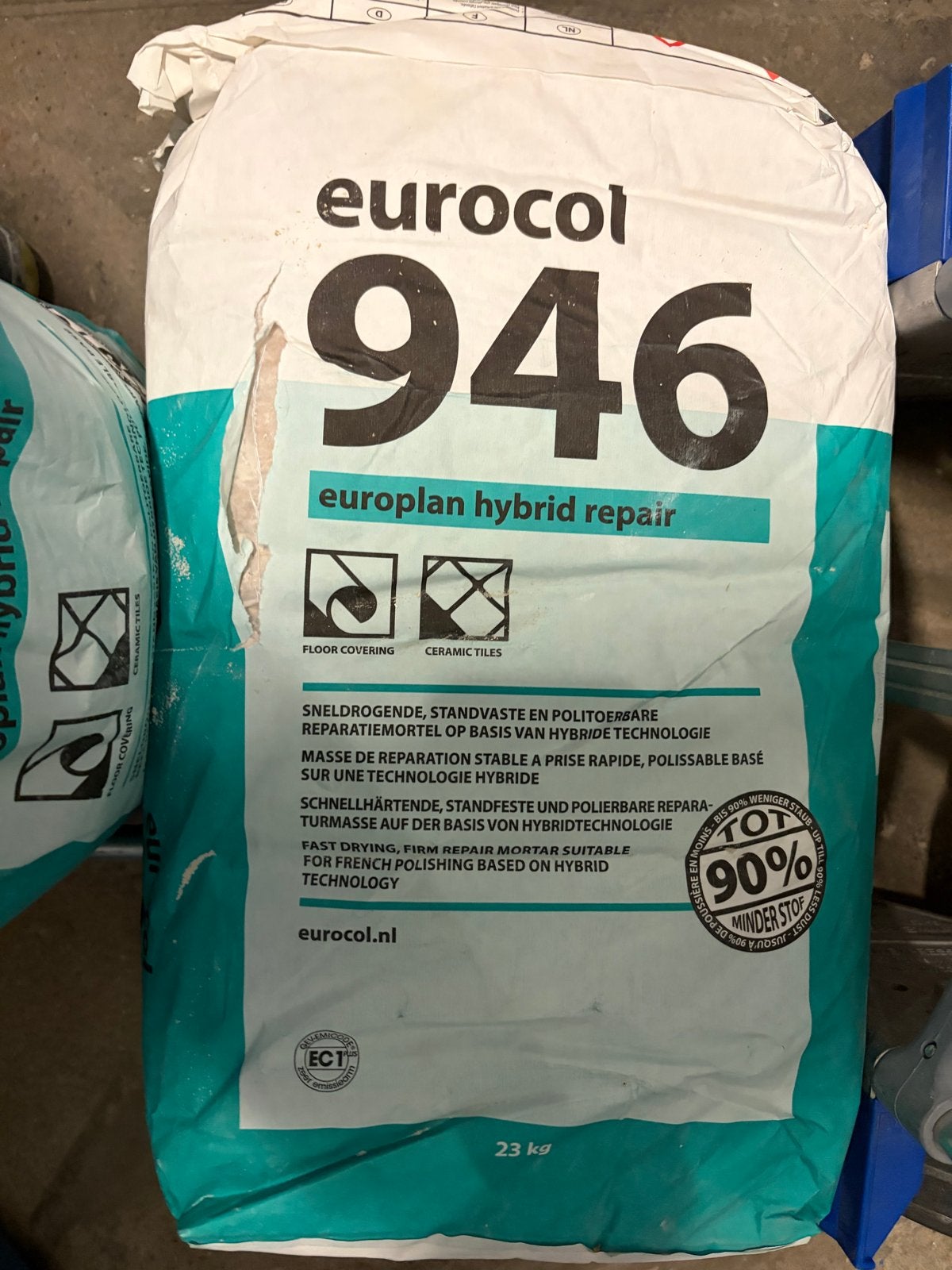 Eurocol 946, Hybrid Repair 23kg Sneldrogende reparatiemortel, Ophalen of Verzenden, Nieuw, Overige typen