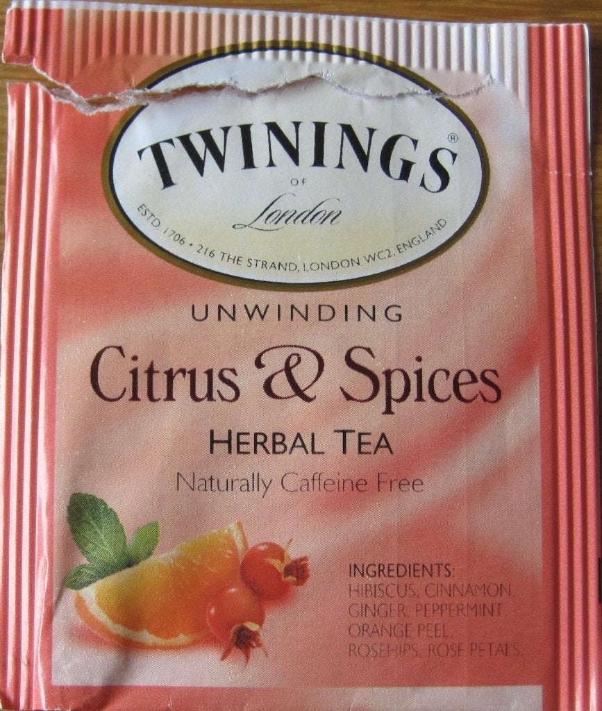 Een enkel theezakjes van Twinings herbal tea citrus, Verzenden, Theezakje(s)