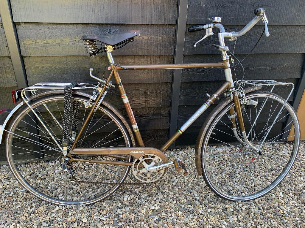 Herenfiets Raleigh, Fietsen en Brommers, Fietsen | Heren | Herenfietsen, Gebruikt, Velgrem, Versnellingen, Ophalen