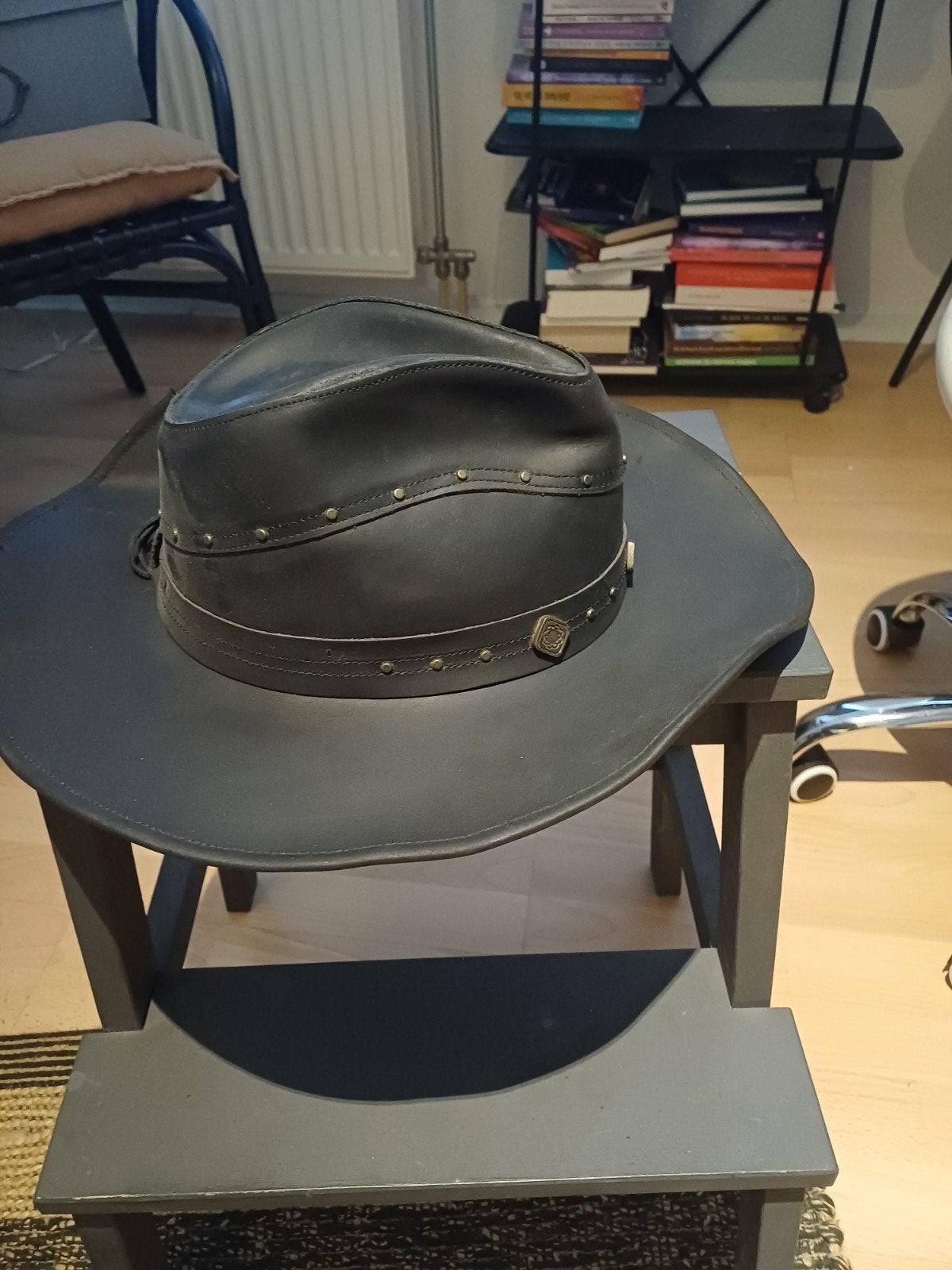Echte Amerikaanse Cowboy Hoed van Superfijn Leder, Kleding | Heren, Ophalen of Verzenden, Gedragen, Stars & Stripes, Hoed