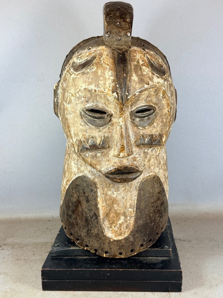 260738 - Afrikaans Ngontang Fang Janus Helm Masker - Gabon, Ophalen of Verzenden