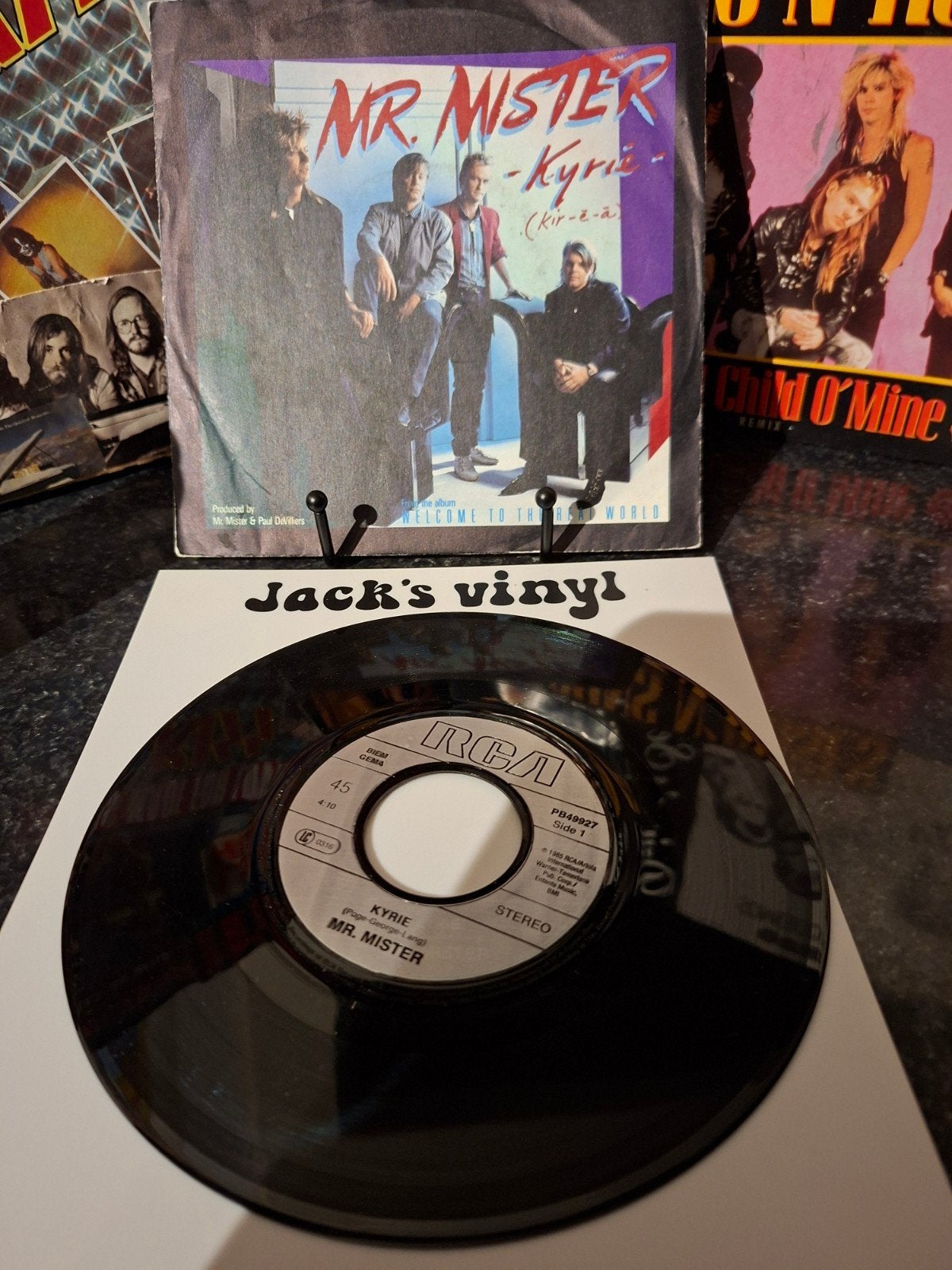 Mr. Mister - Kyrie 7 inch single (1985), Cd's en Dvd's, Vinyl | Pop, Ophalen of Verzenden, Zo goed als nieuw, 7 inch, Overige typen