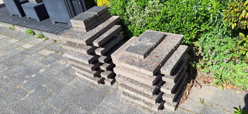Grindtegels gratis af te halen, Tuin en Terras, Ophalen, Gebruikt, 5 tot 10 m², Beton