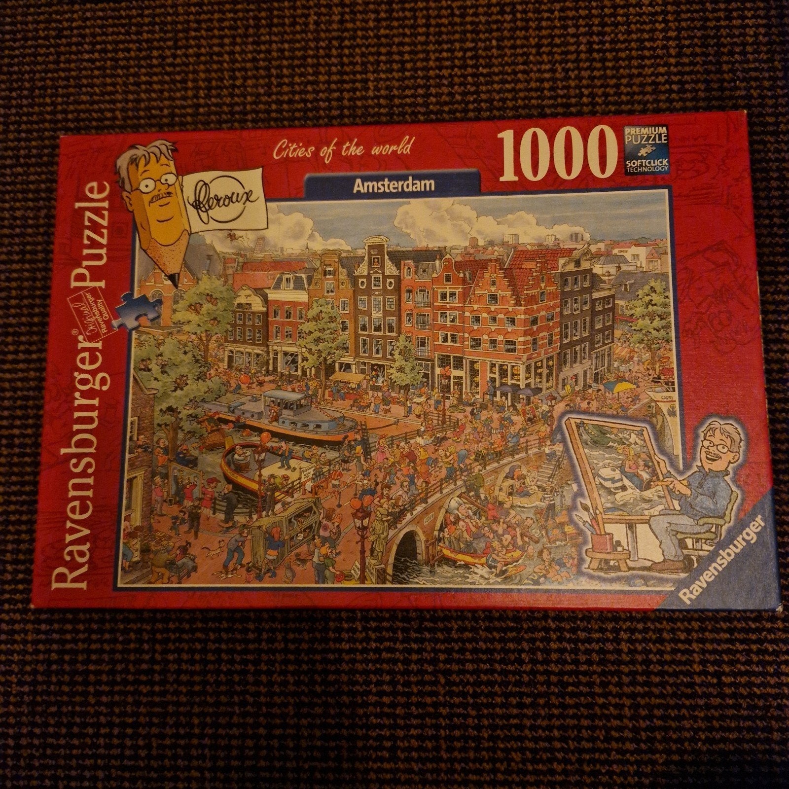 Ravensburger Legpuzzel Amsterdam 1000 stukjes, Ophalen of Verzenden, 500 t/m 1500 stukjes, Zo goed als nieuw, Legpuzzel