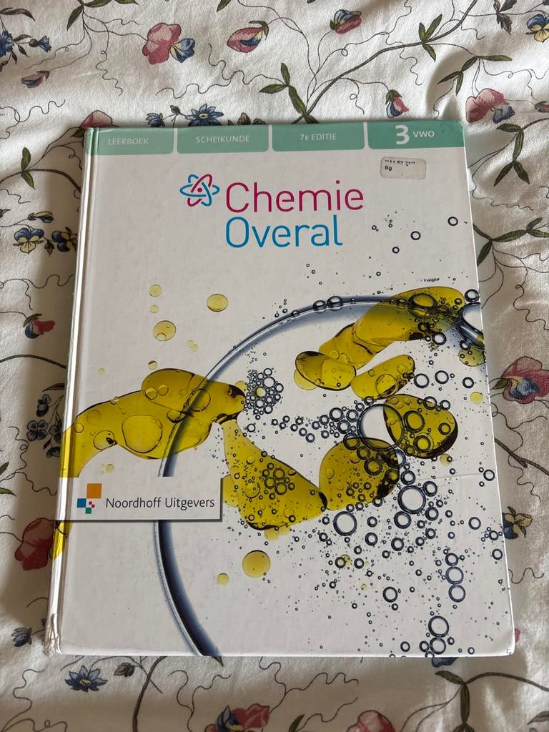 Scheikunde VWO 3 Chemie overal harde kaft, Boeken, Schoolboeken, Ophalen of Verzenden, Zo goed als nieuw, VWO, Scheikunde