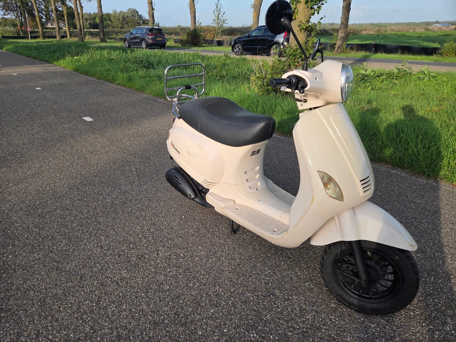 Senzo Riva Bromscooter Vespalook, Ophalen of Verzenden, Gebruikt, Benzine