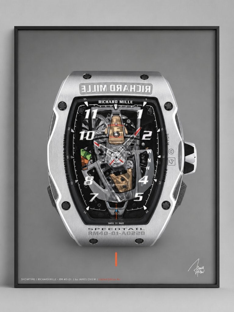 James Chiew Watch Richard Mille, Antiek en Kunst, Film, Ophalen of Verzenden, Print, Kunststof