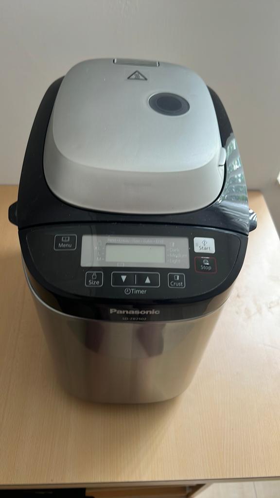 Panasonic SD-ZB2502 Broodbakmachine - Zilver, Witgoed en Apparatuur, Met timer, 800 tot 1200 gram deeg, Ophalen of Verzenden, Zo goed als nieuw