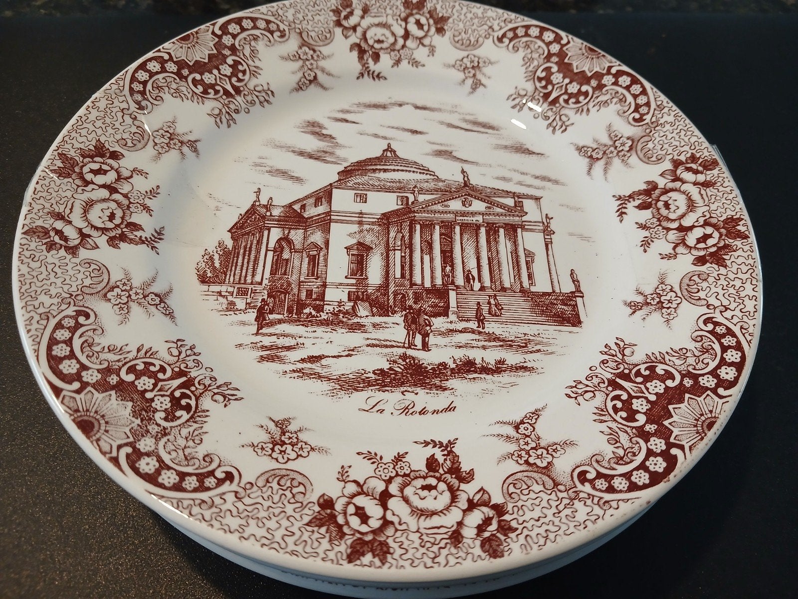 Set van 4 'Venetian Villas' borden - La Rotonda, Gebruikt, Ophalen of Verzenden, Bord(en), Klassiek
