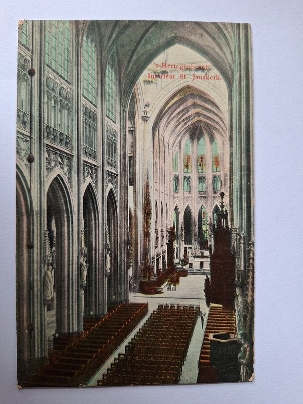 AK - Hertogenbosch - Interieur St Janskerk (1910), Verzenden, Voor 1920, Gelopen, Noord-Brabant