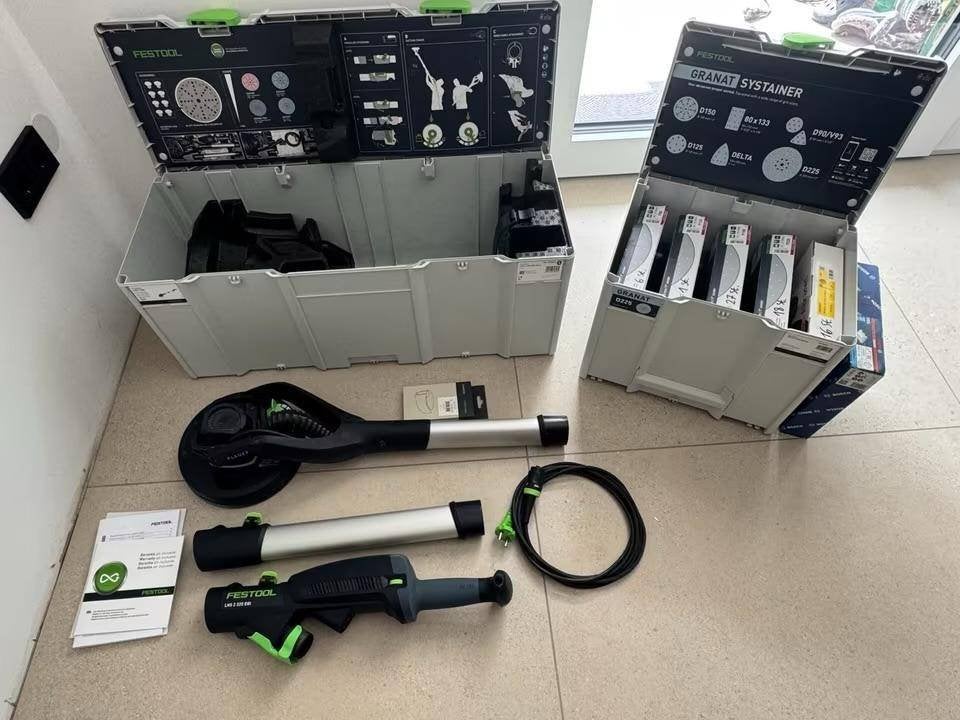 Festool LHS schuurmachine + CTM 36 stofzuiger!., Ophalen, Nieuw, 600 tot 1200 watt, Excentrische schuurmachine