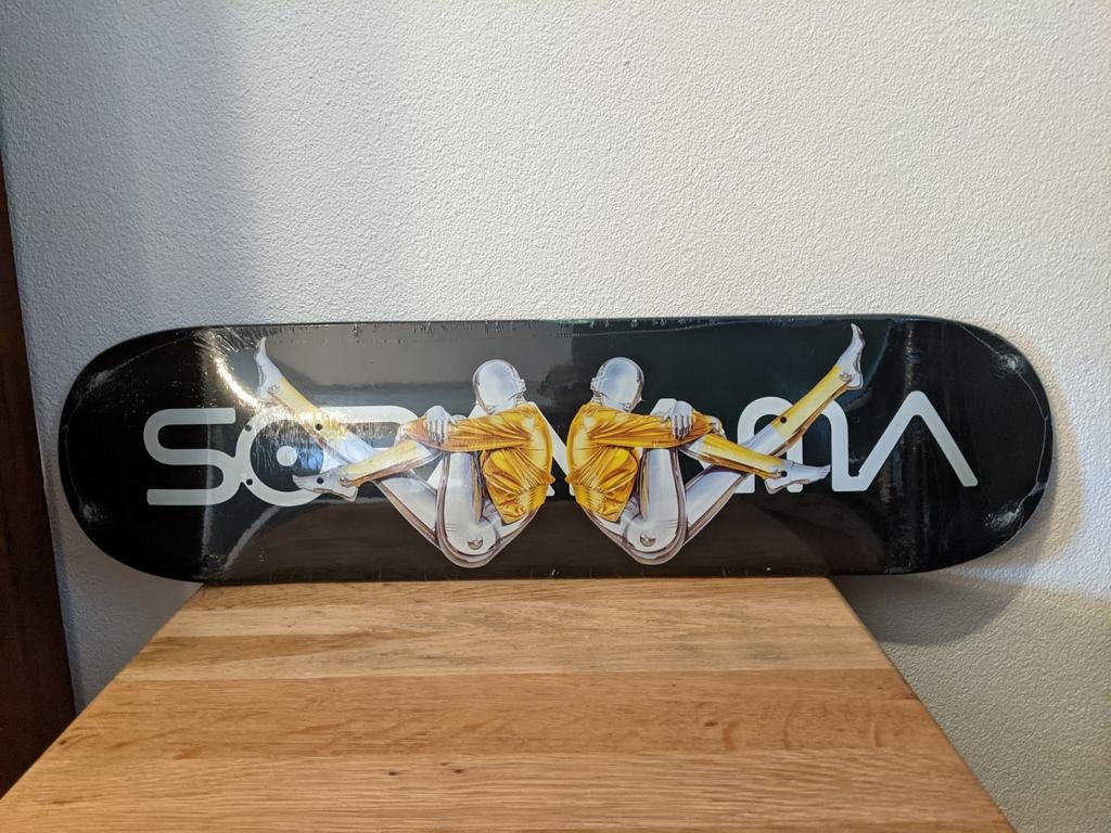 Medicom Hajime Sorayama Sexy Robot 02 Zwart Skateboard Deck, Ophalen of Verzenden