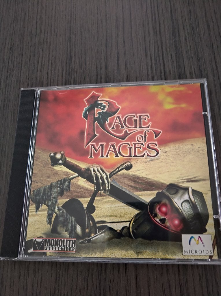 Rage of Mages, pc spel, cd-rom, Avontuur en Actie, Gebruikt, 1 speler, Eén computer