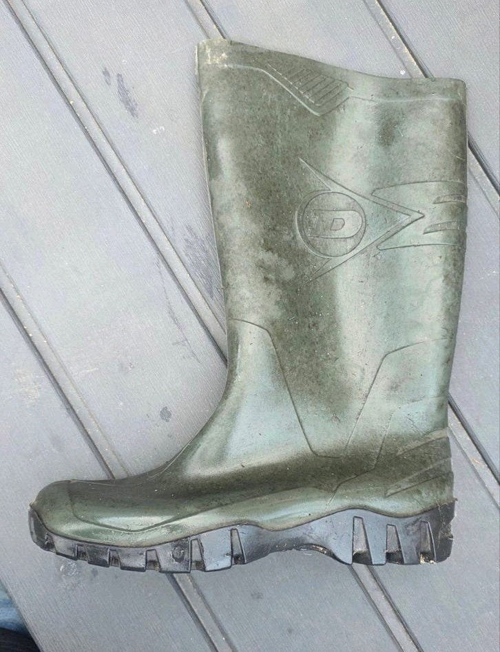 Regen laarsen tuin Dunlop maat 42, Ophalen of Verzenden, Zo goed als nieuw, Regenlaarzen