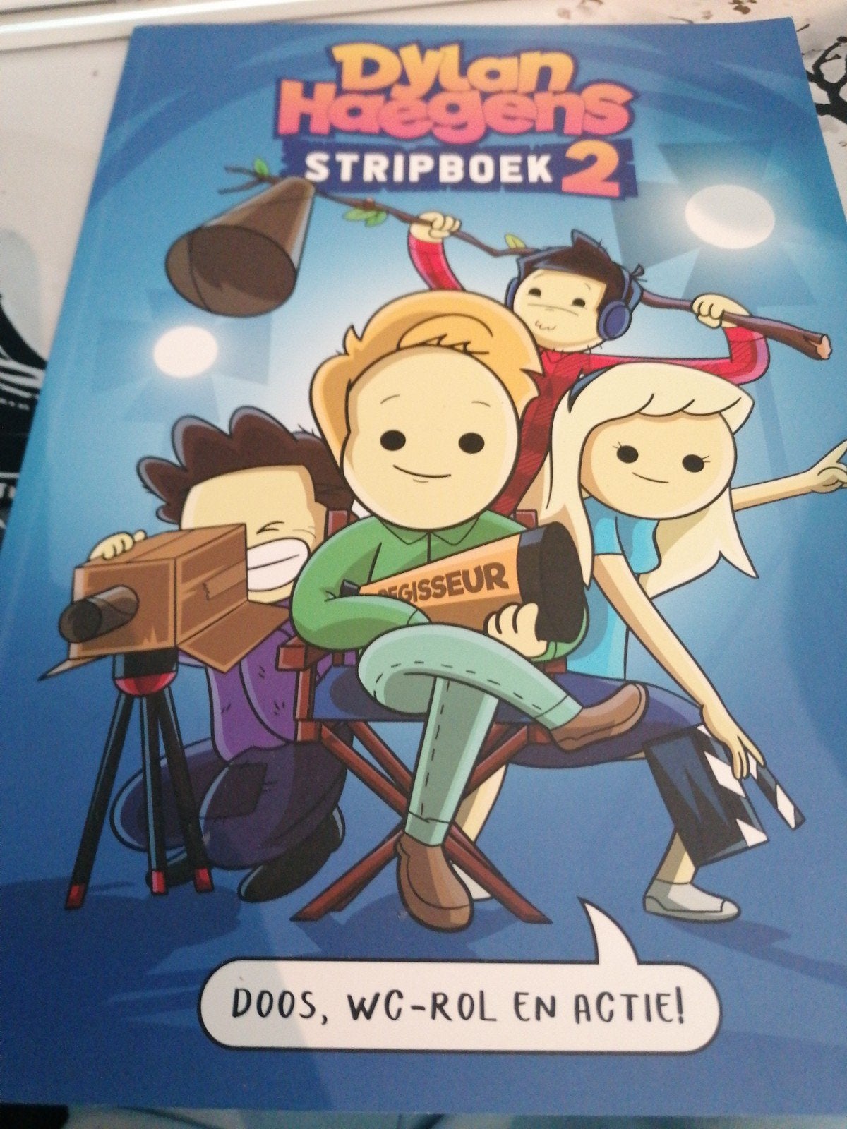 Dylan Haegens Stripboek 2: Doos, WC-rol en Actie!, Eén stripboek, Ophalen of Verzenden, Zo goed als nieuw
