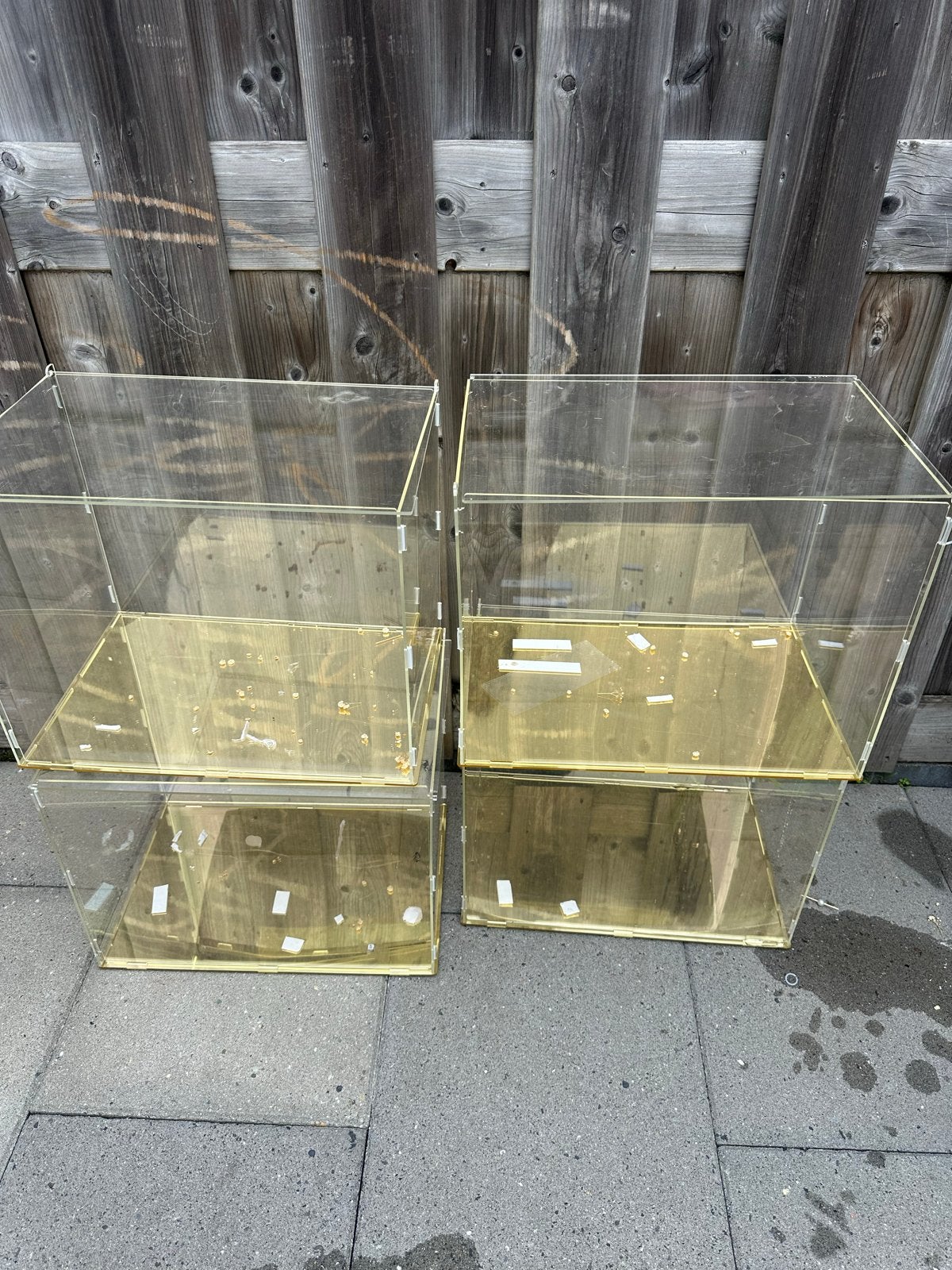 Transparante Acryl Display Boxen - Set van 4, Ophalen, Gebruikt