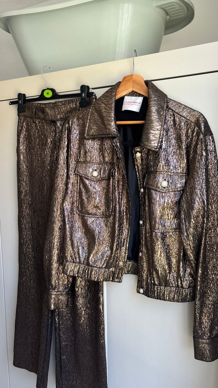 Studio Amaya glitter pak, jasje en broek, Ophalen of Verzenden, Zo goed als nieuw, Maat 34 (XS) of kleiner
