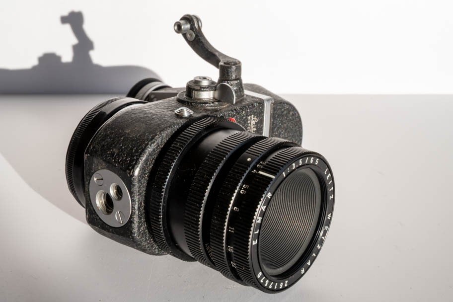 Leica Visoflex 11 met lens Elmar 65mm f/3.5 lens, 65 mm, Gebruikt, Ophalen of Verzenden, Leica