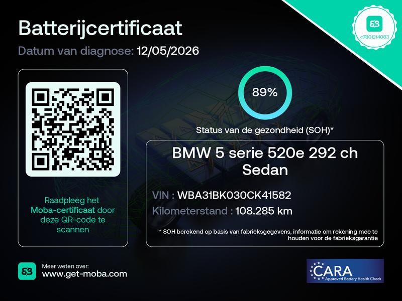 BMW 5 Serie 520e Business Edition Plus M Sport | M Performan, 1998 cc, Achterwielaandrijving, Gebruikt, 4 cilinders