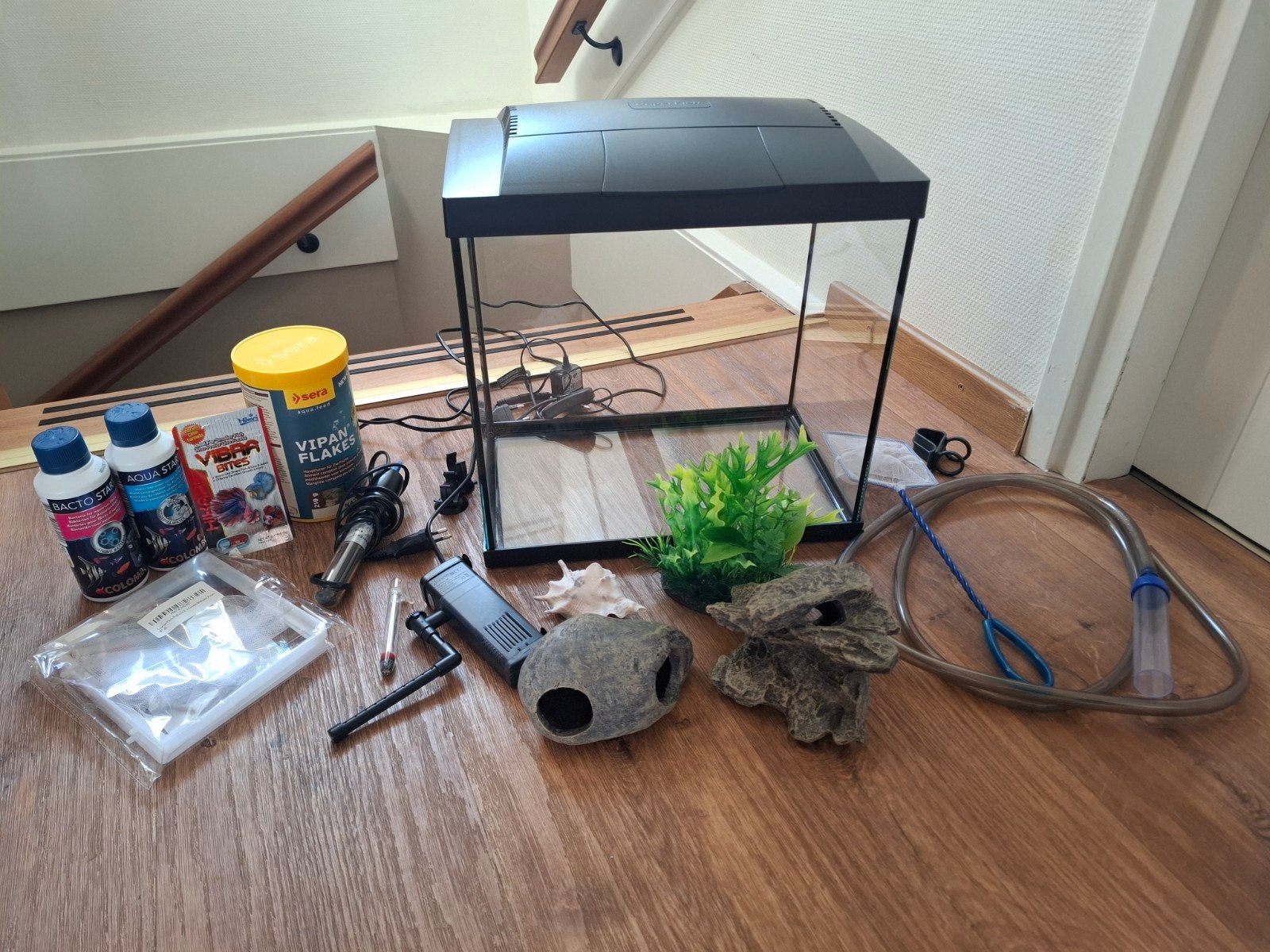 Aquarium + alle benodigde accessoires, Dieren en Toebehoren, Vissen | Aquaria en Toebehoren, Ophalen, Zo goed als nieuw